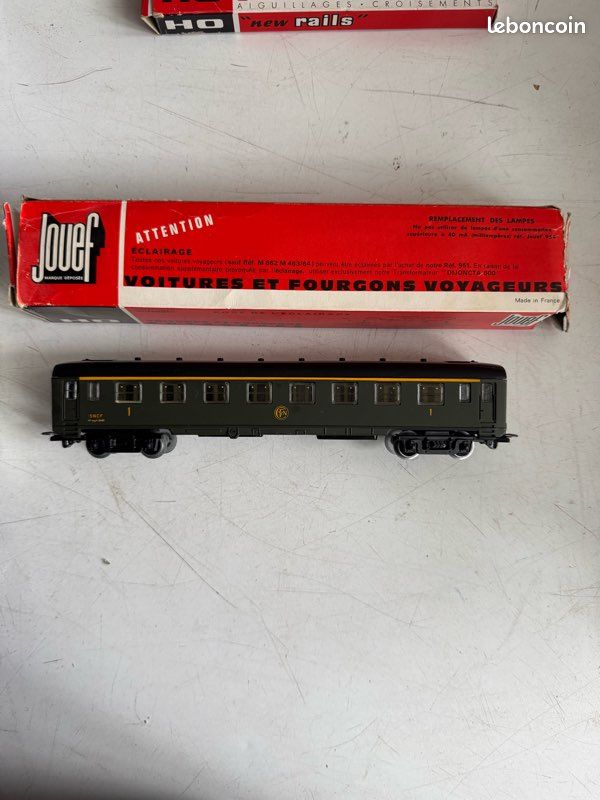 Voiture Voyageurs Jouef HO – Train Vintage, Modèle En Plastique, échelle HO, Occasion
