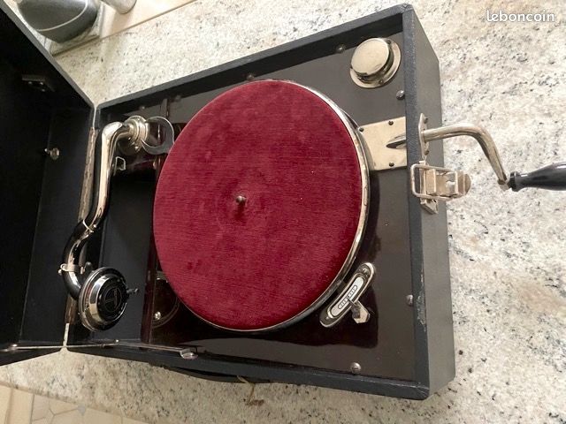 Mécanisme De Gramophone à Double Ressort – Réplique Fonctionnelle Avec Poignée De Frein – Compatible HMV, Victor Et Reproductions