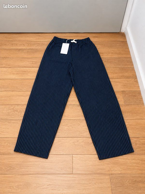 Pantalon, baggy à rayure (image 1)