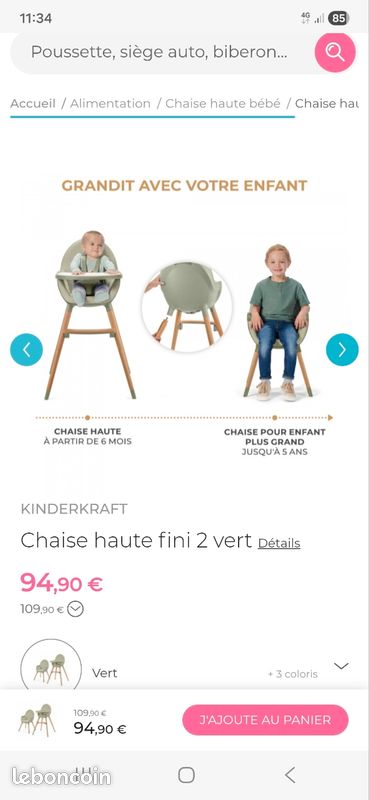 Chaise haute évolutive (image 10)