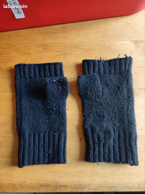 ♥️Paire de mitaines Noire (image 1)