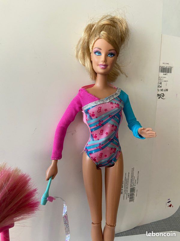 Tenue De Gymnastique Vintage Barbie - Taille 30 Pour Poupée Collector