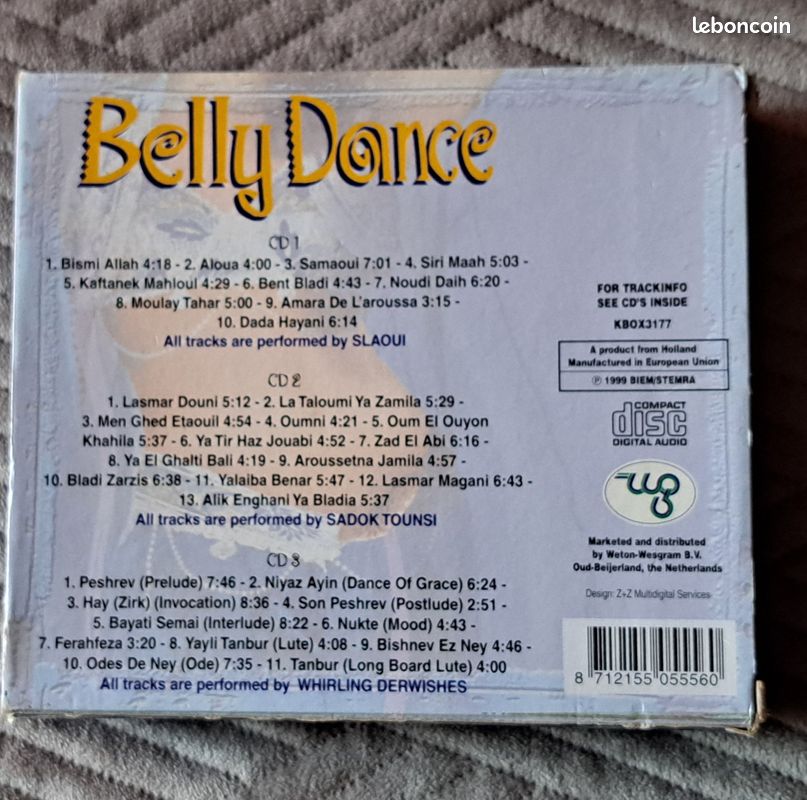 CD Coffret 3 CD Belly Dance – Édition 2001 • Musiques Orientales Authentiques (image 2)