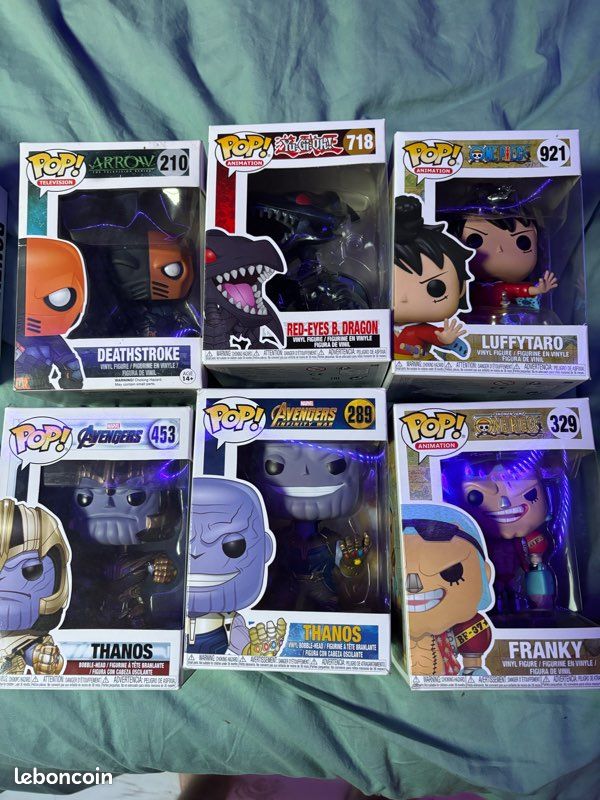 Collection Funko Pop Manga Marvel One Piece Yu-Gi-Oh Dragon Ball (image 1)