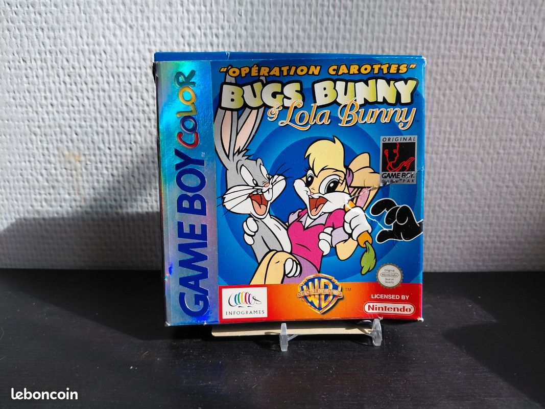 Lot Game Boy Pocket Rouge + Pokémon Rouge Et Bugs Bunny Opération Carotte