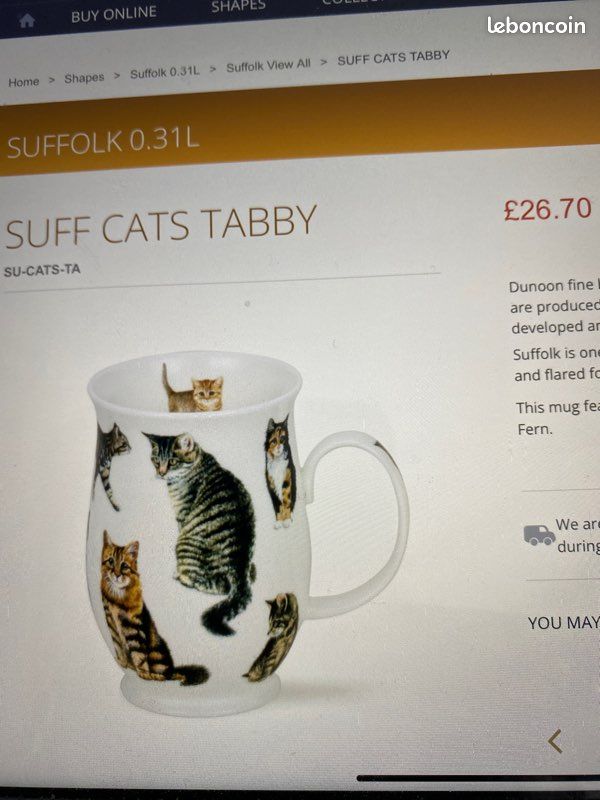 Dunoon Tasse Et Soucoupe En Porcelaine Anglaise Fraise Dovedale - Forme