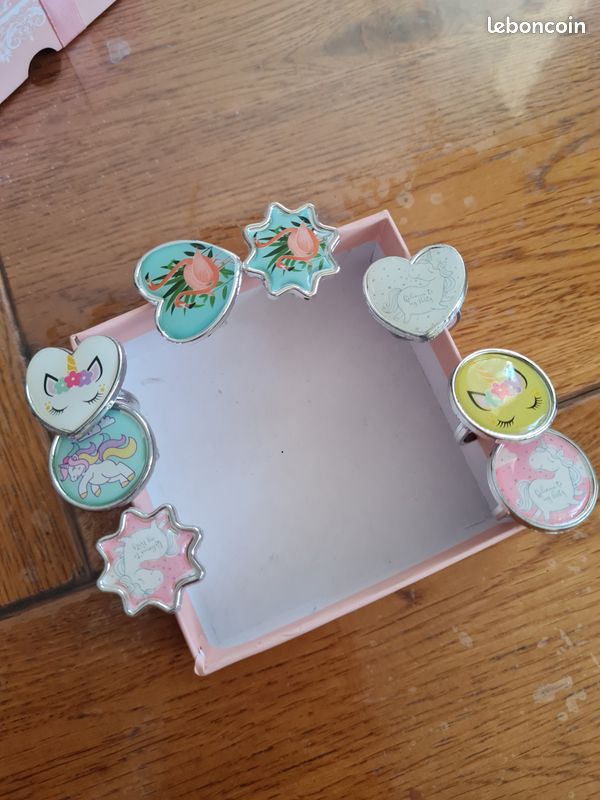 Lot bagues fantaisies Licornes enfant (image 1)