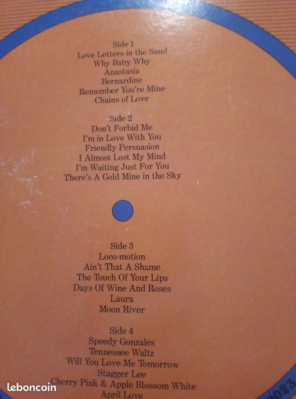 Double 33t vinyle PAT BOONE'S. Greatest hits (image 2)