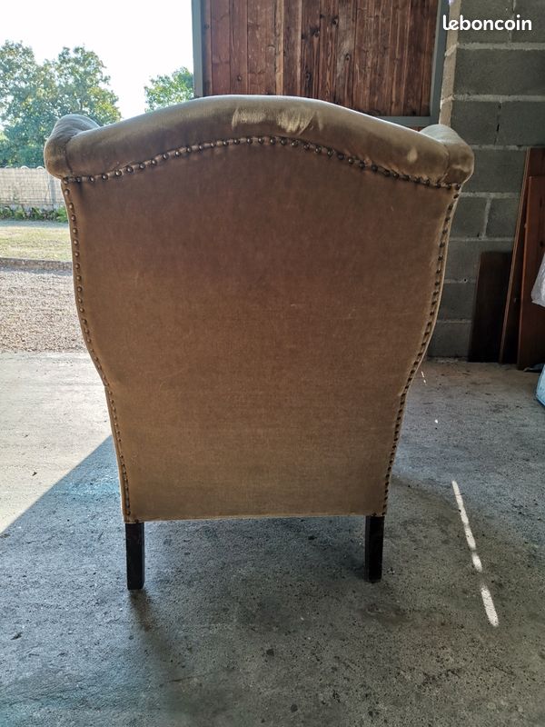 Fauteuil ancien genre anglais (image 7)