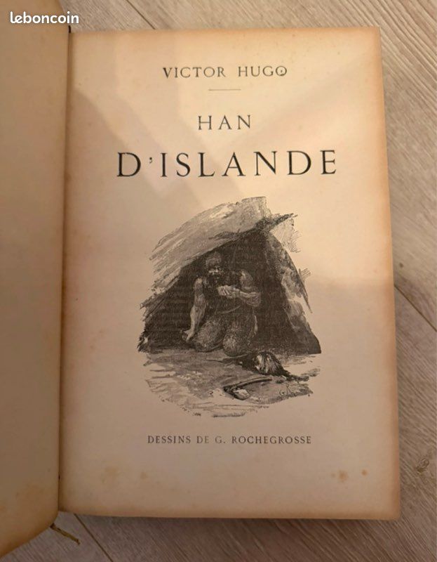 Victor Hugo – Han d’Islande – ill. Par G. Rochegrosse – Œuvres Complètes Tome VI – Reliure ancienne (image 4)