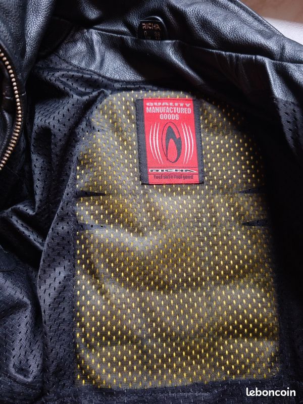 Combinaison moto cuir Richa 2 pièces (veste + pantalon) D3O (image 3)