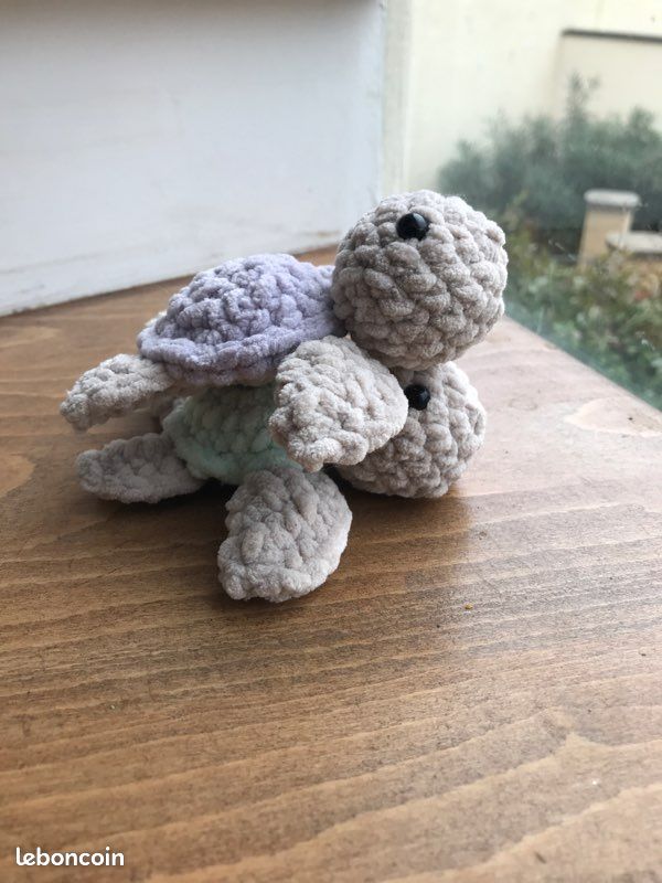 Tortues de mer au crochet fait main lot de 2 (image 3)