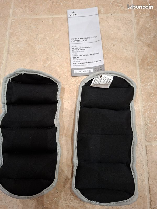 Bracelets Lestés Chevilles 2 Kg X2 - Qualité Premium Pour Entraînement Et Rééducation