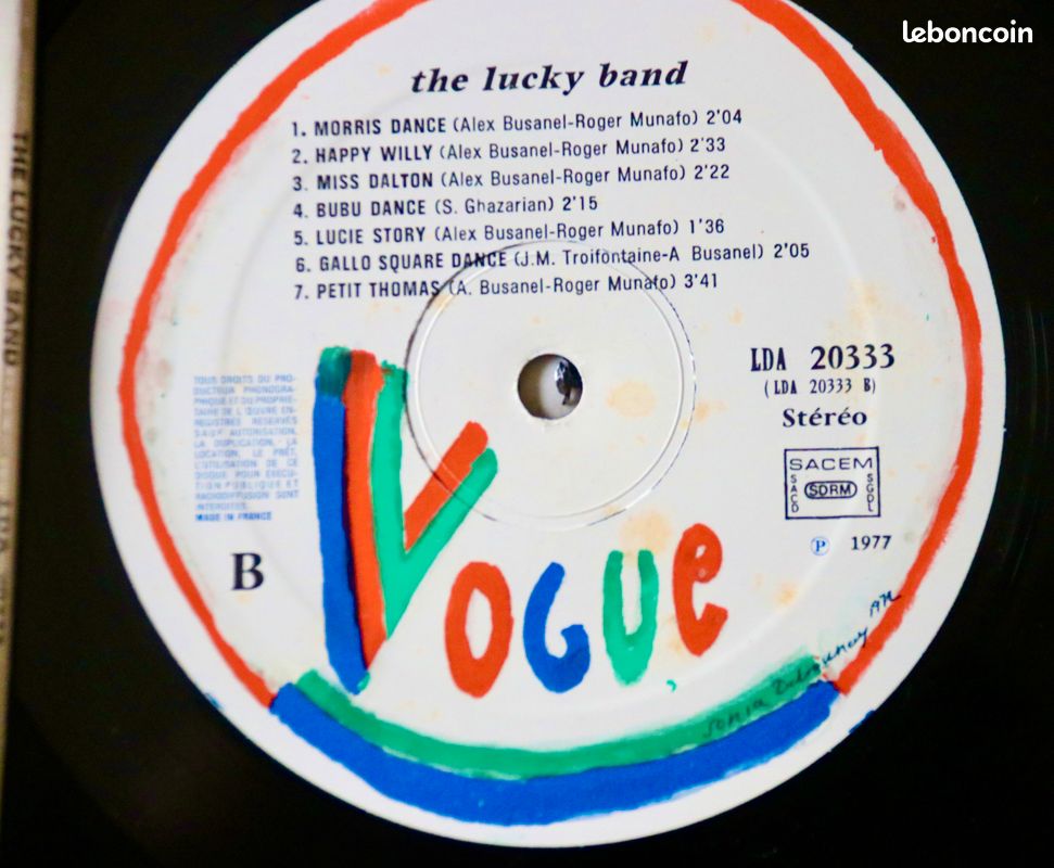 The lucky band / lp 33t .. Vogue .. 1977.. Etat ex (image 3)