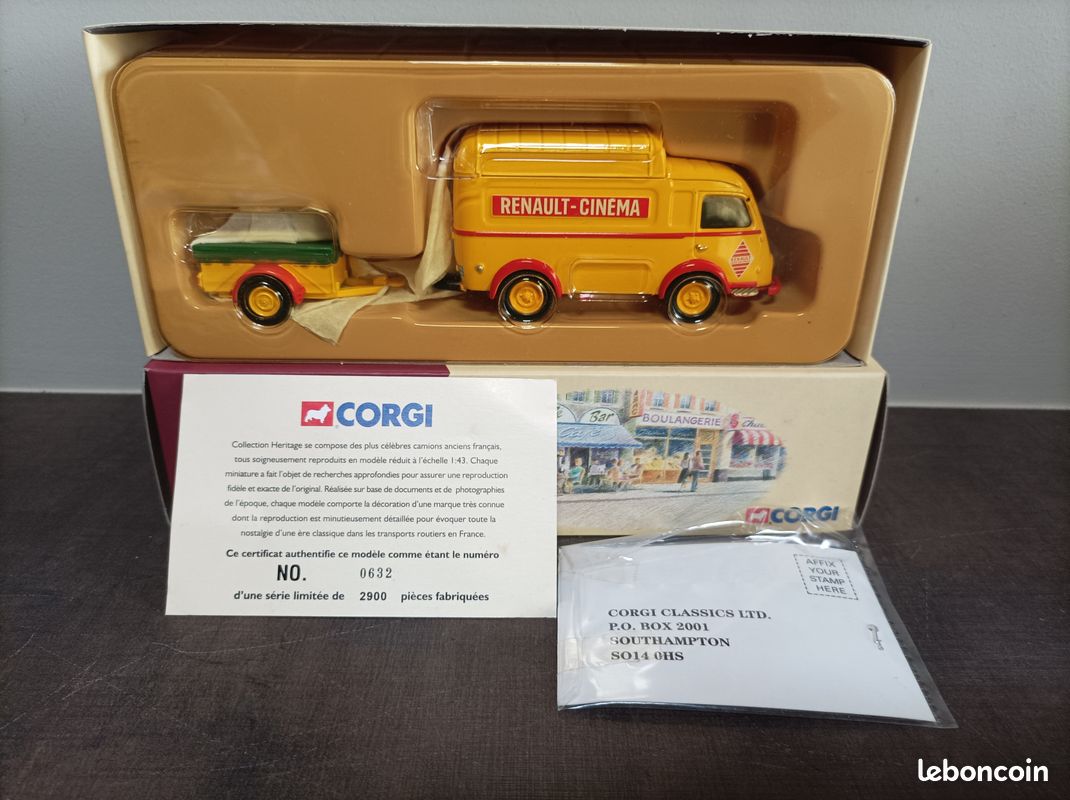 Camion De Service Renault 1000 Kg - Modèle Réduit CORGI N°70503 - Occasion Avec Accessoires