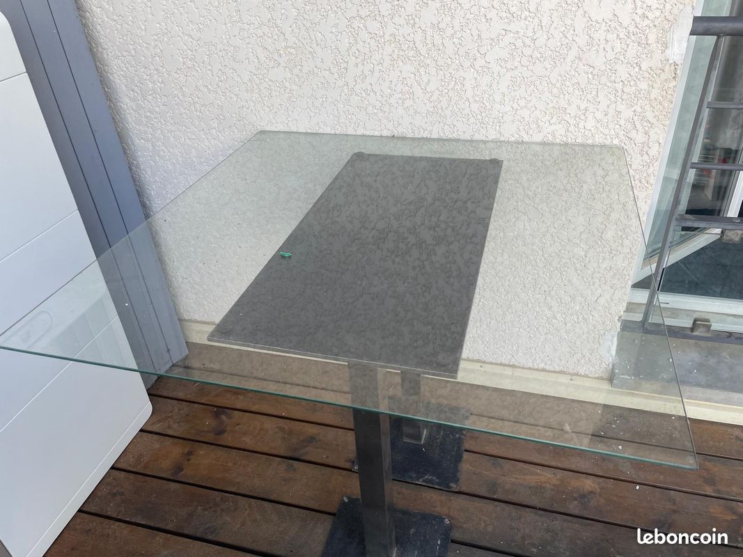 Table Haute en verre (image 1)
