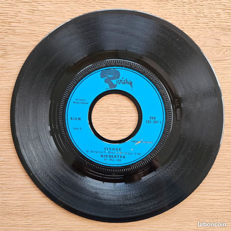 Lot 7 disques vinyle - 45 Tours - pour Juke-box : Christophe - Nicoletta - Richard Antony - Mireille Mathieu - Démis Roussos - Chantal Goya (image 4)