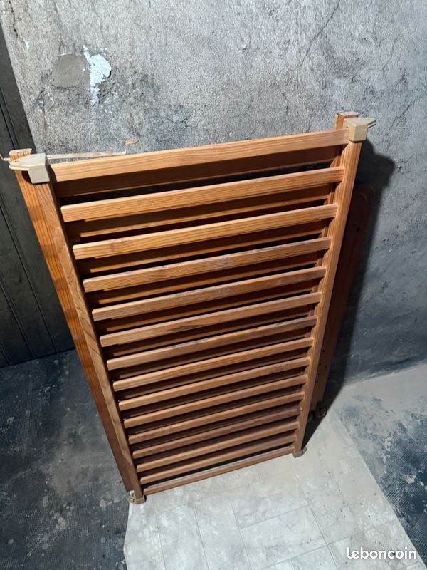 Lit bébé Trama en bois massif 60x120 cm – barrière coulissante (image 2)