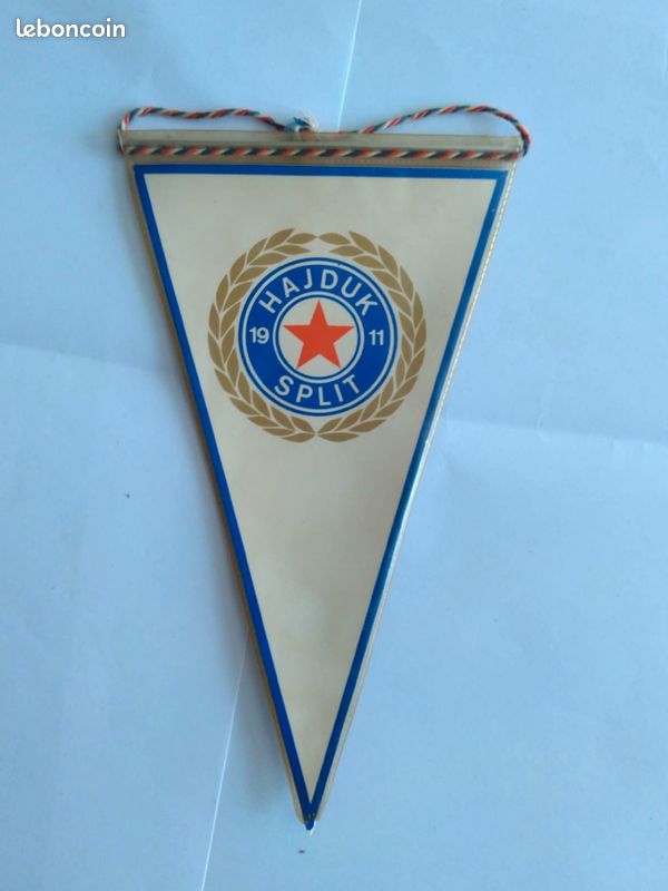Fanion Vintage Hajduk Split - Wimpel Pennant Ancien - 100% Original