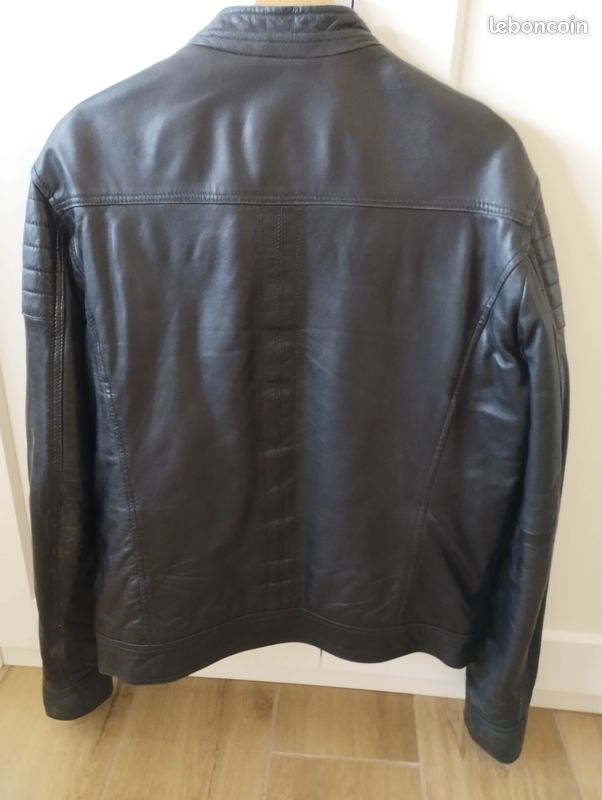 Veste en cuir Rochas Paris homme (image 4)