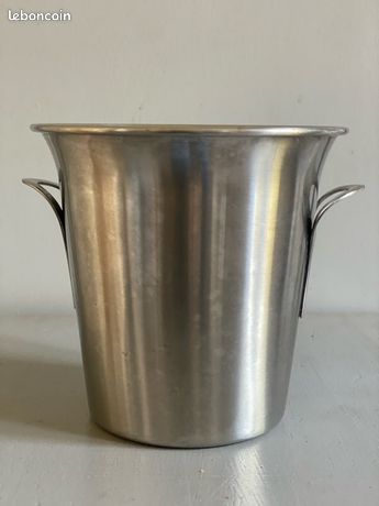 seau à glaçons Guy Degrenne en inox 18/10 modèle classique vintage