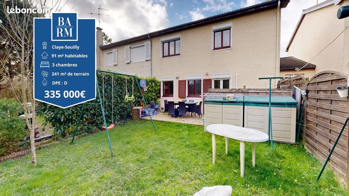 Maison 4 pièces 91 m² · à Claye-Souilly · 91 m² · 335 000 €