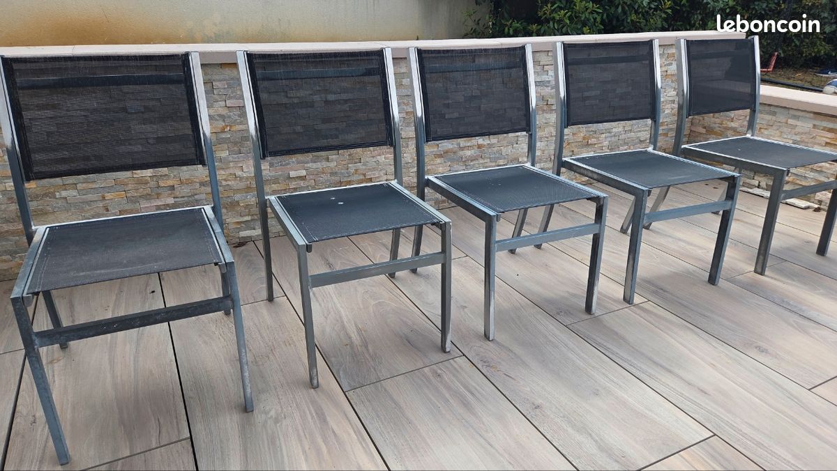 5 Chaises de jardin (image 6)