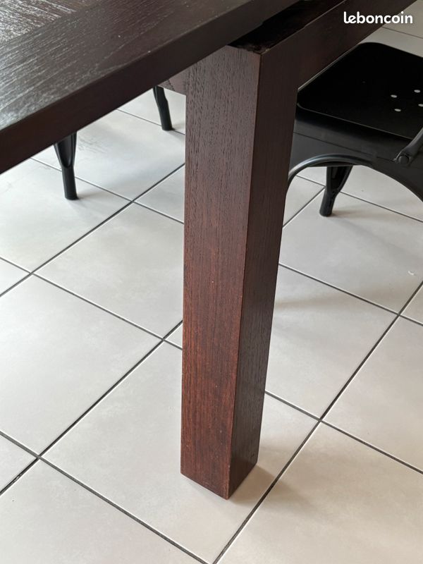 Table de salle à manger en teck massif (image 5)