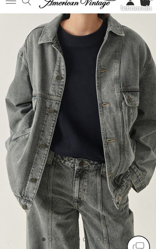 Ensemble Vintage Veste En Jean Pepsi All American – Taille 7 (veste) Et 5 (pantalon) – Occasion Très Bon état – Style Rétro