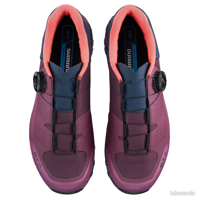 Chaussures VTT Femme Shimano ET7W Violet Équipements vélos