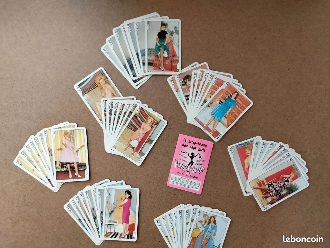 Jeu de cartes ancien Strip-tease - Jeux & Jouets