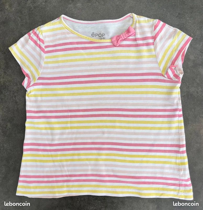 Tee shirt fille 5 ans rose et jaune (image 1) Annonces similaires Tee shirt fille 5 ans rose et jaune (image 1)
