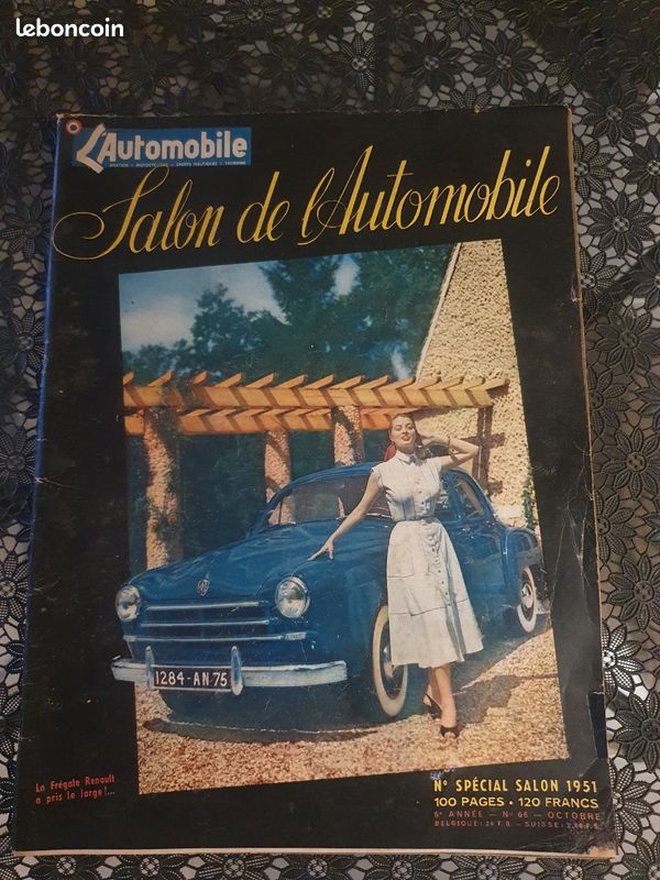 Revue L'Automobile Spécial Salon 1951 — Renault Frégate & Accessoires O.L.D, collector (image 1)