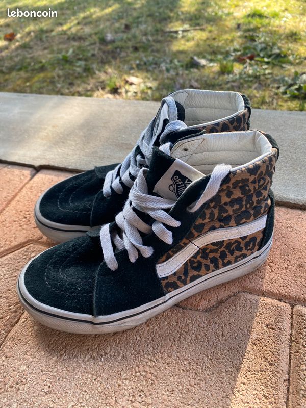 Chaussures Vans Montante Vans Haute Paillette Vans Leopard