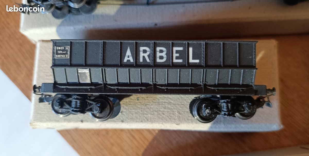Wagon HO SMCF Arbel – Trémies Tout Métal, échelle HO, Occasion