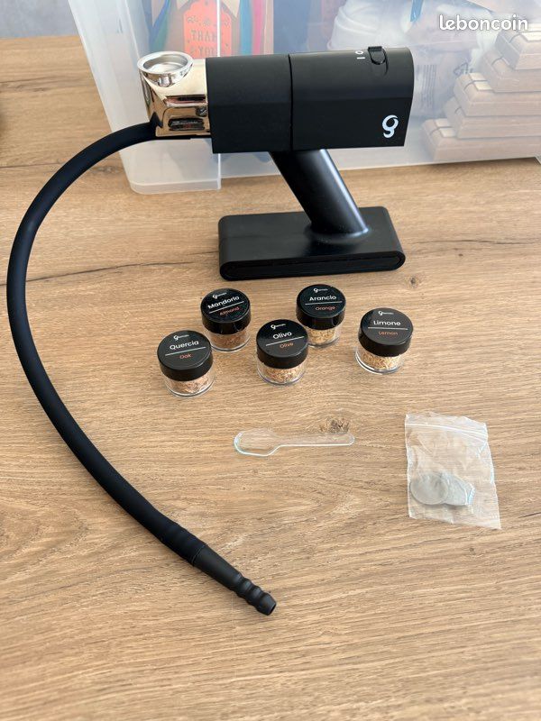 Fumoir à cocktail / whisky avec accessoires – Comme neuf (image 1)
