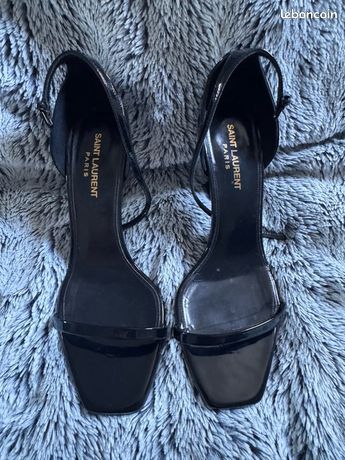 Talons Yves Saint Laurent - Taille UK 5 (pointure 38 FR Environ), Noir, Très Hauts (>10 Cm), Occasion