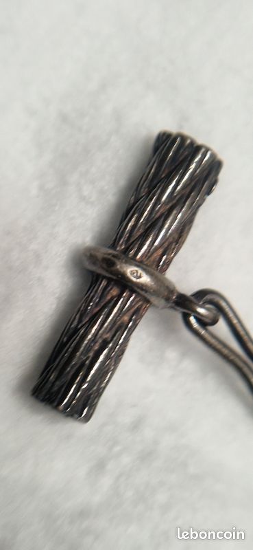 Boutons De Manchette HERMES Bois/métal Marron Argent - Neuf Avec étiquettes