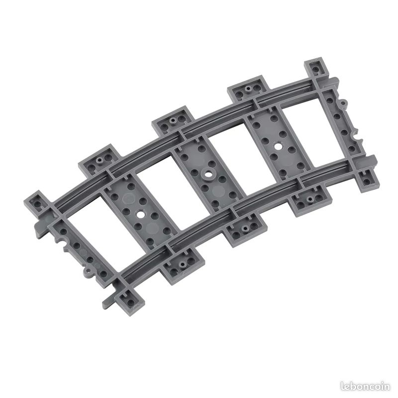 Lot de 10 rails courbes compatibles pour trains et tramways (image 4)