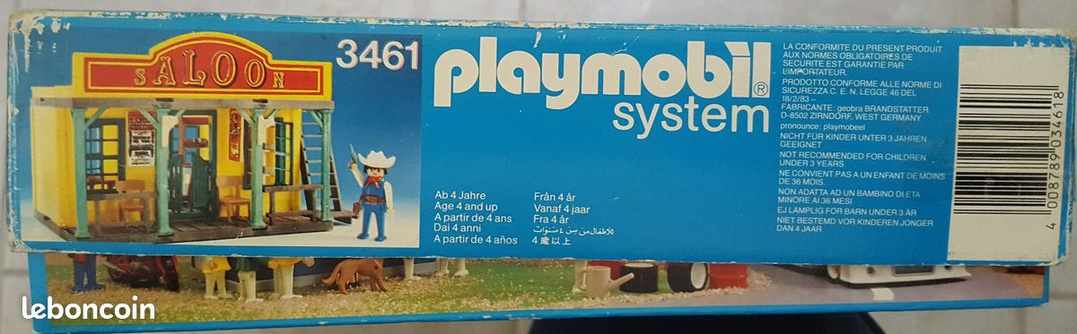 Échelle Playmobil Western - Réf. 3461/3423 - Pour Figurines - Occasion
