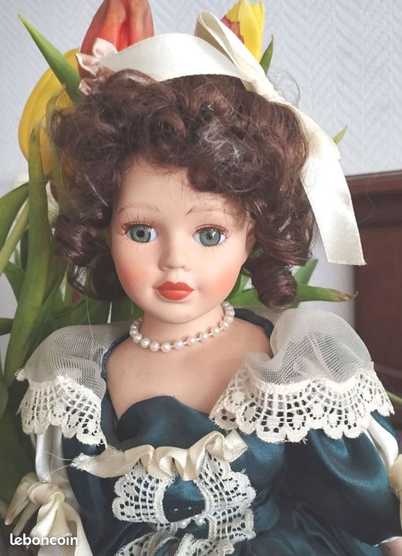 Grande Poupée Ancienne Burgrub Tête Porcelaine 57 Cm – Allemande Vintage