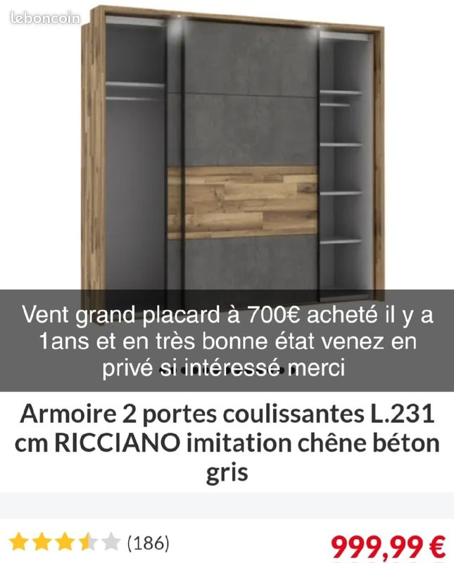 Vend placard en très bonne état (image 1)
