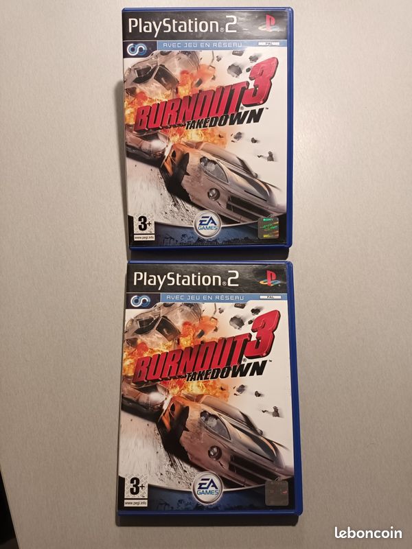 Jeu PS2 Burnout 3: Takedown - Version PAL UK/EU/AU, Presque Comme Neuf, Manuel Inclus
