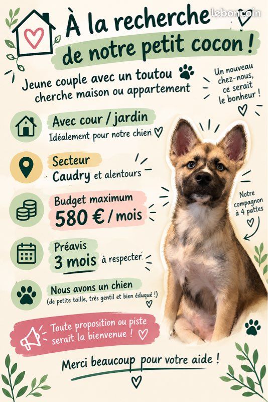 Maison 3 pièces 50 m² · à Caudry · 50 m² · 570 €/mois