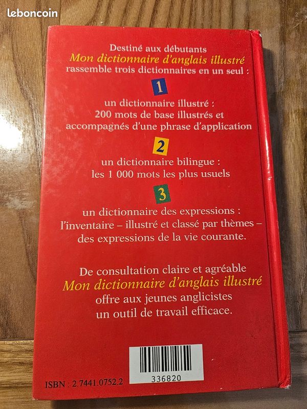 Mon dictionnaire d’anglais illustré – Enfants / Collégiens (image 2)