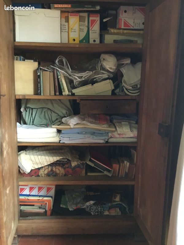 ANCIENNE ARMOIRE EN BOIS (a) (image 2)