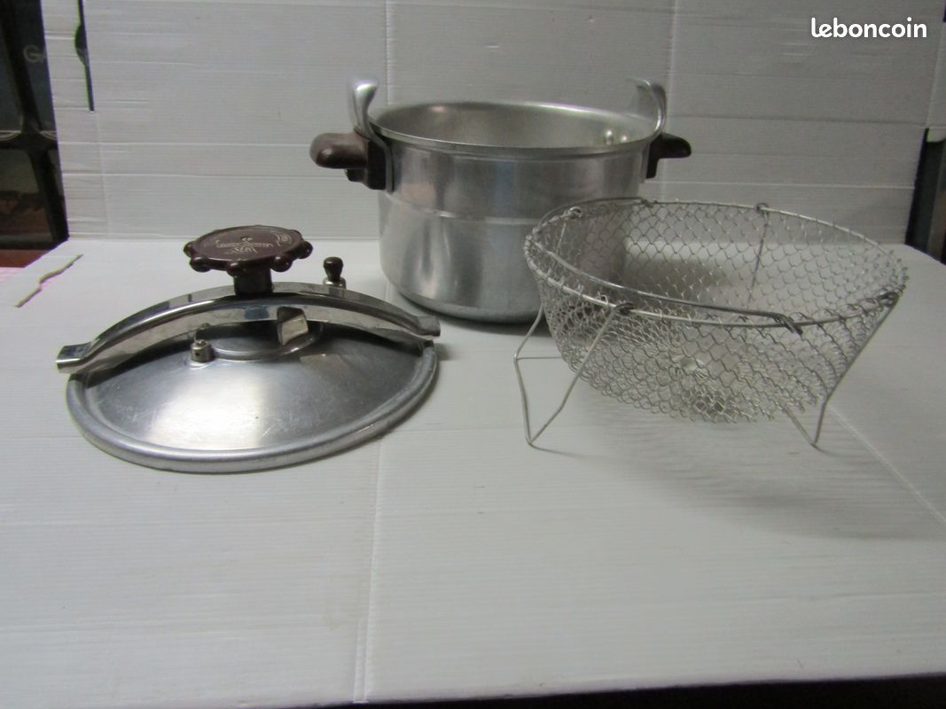 ANCIENNE COCOTTE MINUTE SEB - 3.5L 3.5 Litres - Alu Argenté