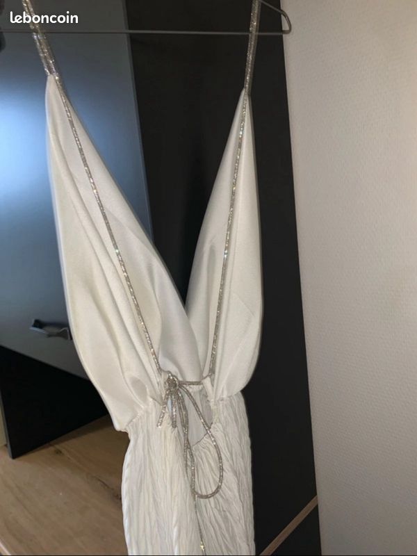 Robe satin blanche (image 2)