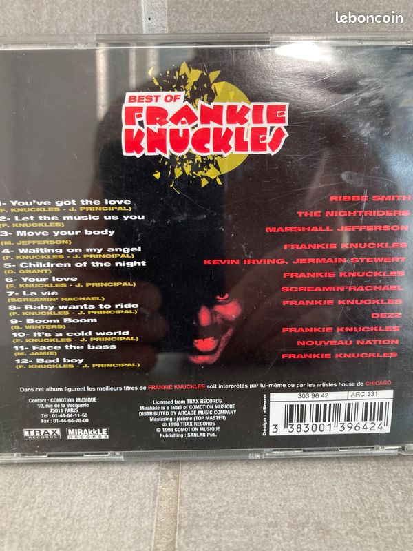 LOT 3 album cd Frankie Knuckles , Todd Terry (image 3)
