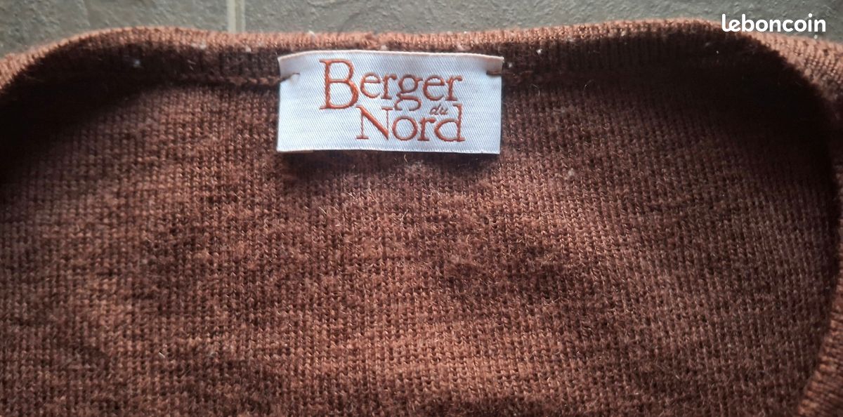 Pull Tunique Femme Fait Main En Laine - Couleur Cuivre, Taille 46-48, Neuf Sans étiquettes